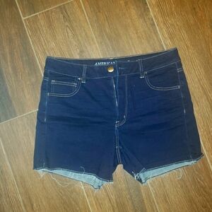 AMERICAN EAGLE OUTFITTERS BLUE JEAN SHORTS 💙 SZ 14 STRETCH